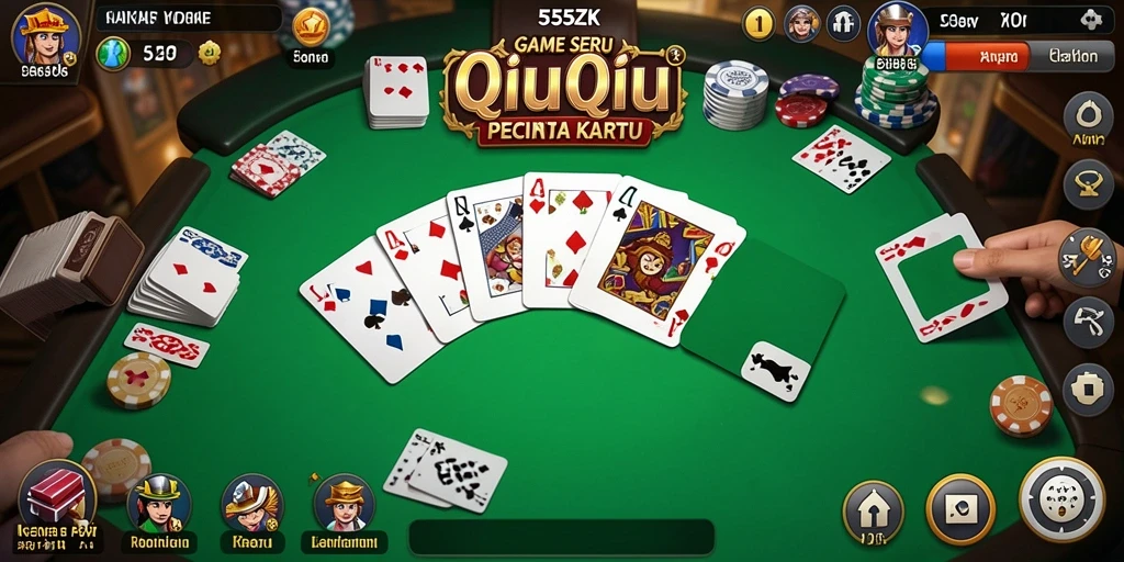 Tampilan gameplay seru QiuQiu di 555ZK.