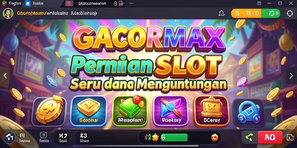 Screenshot GACORMAX menampilkan gameplay Slot yang menegangkan.
