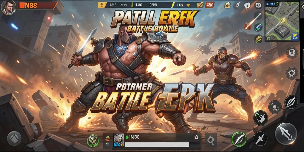 Tangkap aksi seru gameplay IN88 dalam pertarungan Battle Royale.