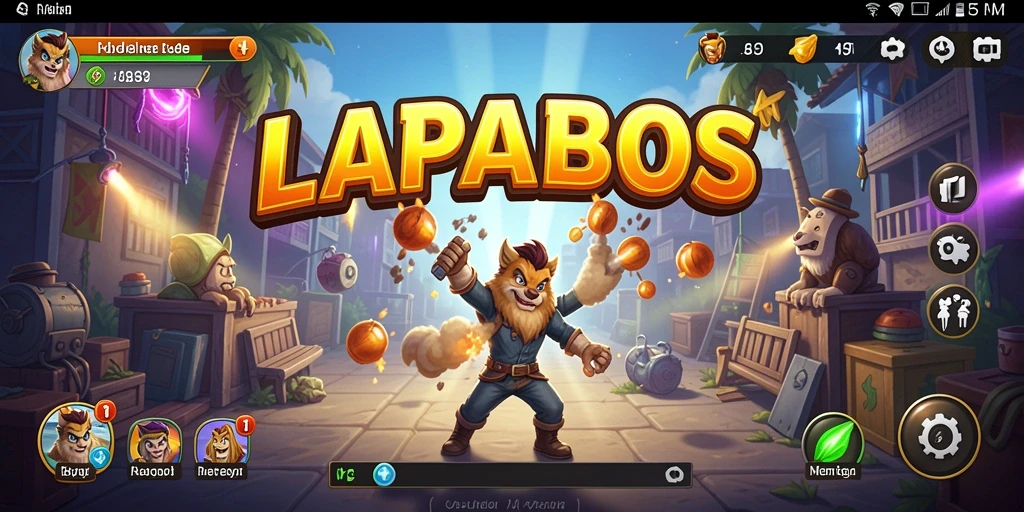 Tampilan seru dari gameplay LAPARBOS yang penuh tantangan.