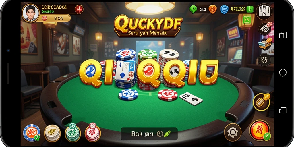 Screenshot LUCKYDF menampilkan gameplay seru QiuQiu.