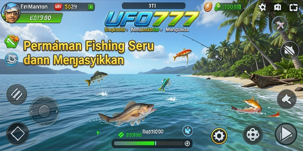 Gameplay menarik UFO777 dengan suasana memancing yang seru dan menantang.